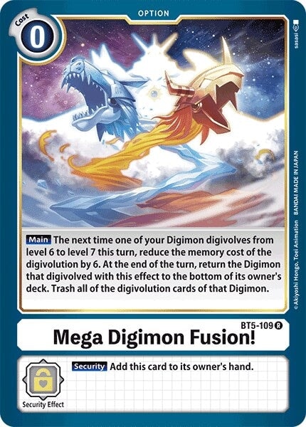 Mega Digimon Fusion! (BT5-109 R) 