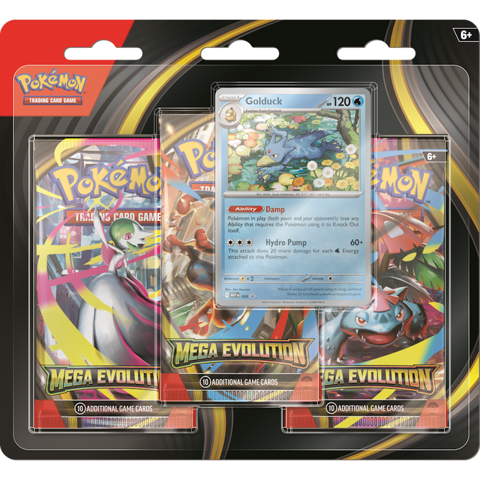 Mega Evolution 3-Pack Blister Golduck 