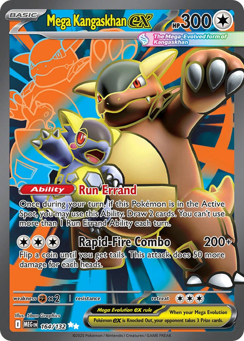 Mega Kangaskhan ex (164/132) [Mega Evolution: Base Set] 