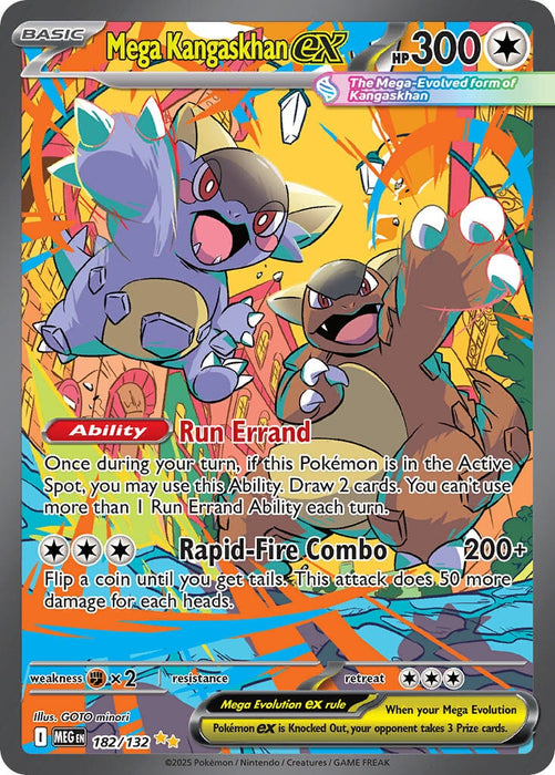 Mega Kangaskhan ex (182/132) [Mega Evolution: Base Set] 