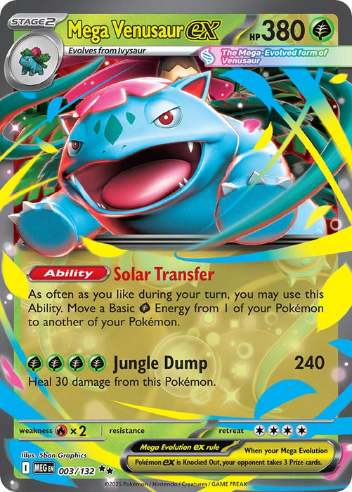 Mega Venusaur ex (003/132) [Mega Evolutions: Base Set] 