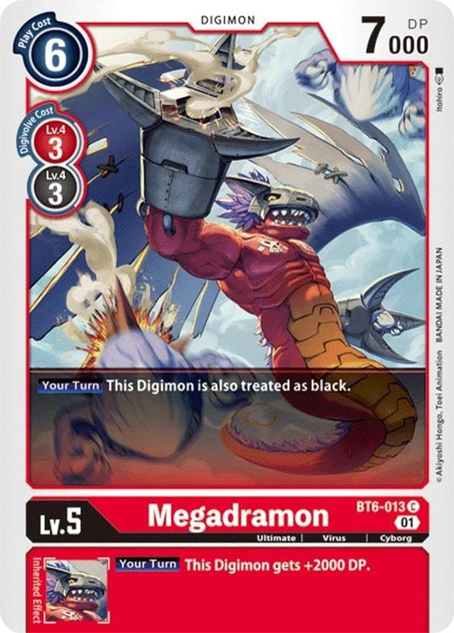 Megadramon (#BT6-013 C) (Double Diamond) Near Mint 