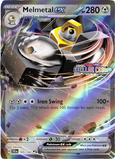 Melmetal ex (105/142) (Stellar Crown Stamped) [Miscellaneous Cards] 