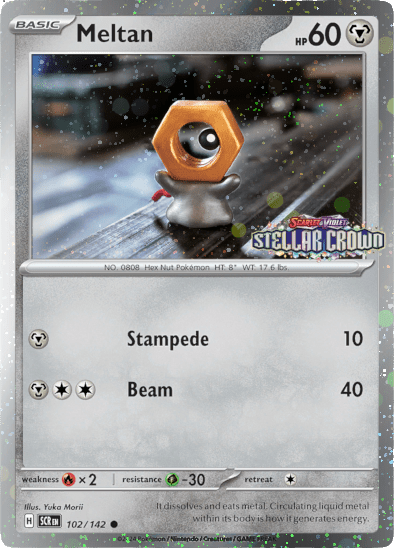 Meltan (102/142) (Stellar Crown Stamped) [Miscellaneous Cards] 