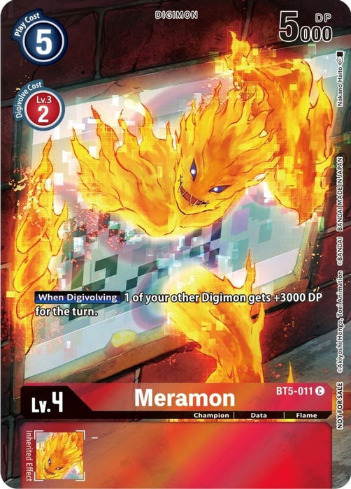 Meramon (25th Special Memorial Pack) (#BT5-011 C) (Battle of Omni) Near Mint Foil 