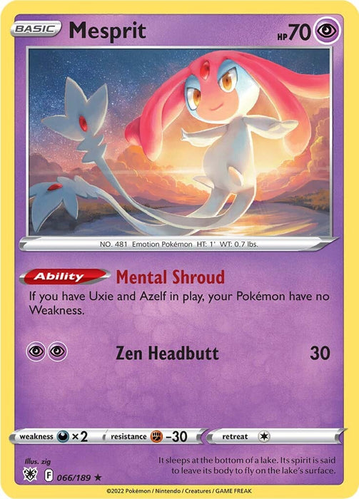 Mesprit (066/189) [Sword & Shield: Astral Radiance] 