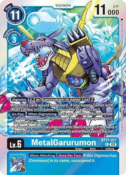 MetalGarurumon (BT17-027 R) 