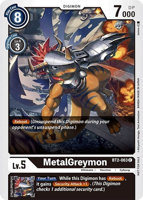 MetalGreymon - BT2-063 (Official Tournament Pack Vol.3) (#BT2-063 C) (Release Special Booster 1.0) Near Mint 