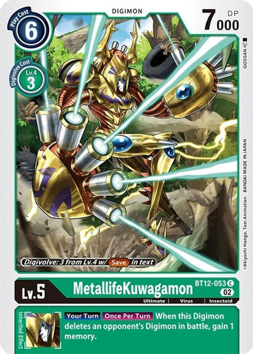 MetallifeKuwagamon (#BT12-053 C) (Across Time) Near Mint 