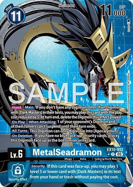 MetalSeadramon (Alternate Art) (EX10-012 R) 
