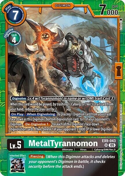 MetalTyrannomon (EX9-043 SR) 