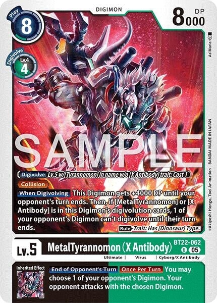 MetalTyrannomon (X Antibody) (BT22-062 U) 