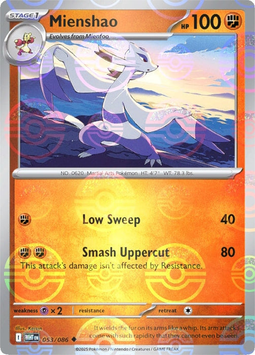 Mienshao (053/086) (Poke Ball Pattern) [Scarlet & Violet: White Flare] 