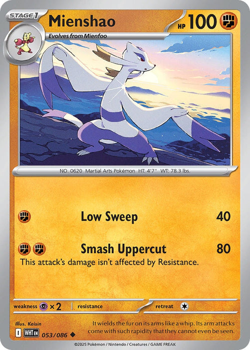 Mienshao (053/086) [Scarlet & Violet: White Flare] 
