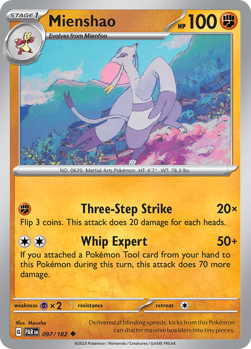 Mienshao (097/182) [Scarlet & Violet: Paradox Rift] 