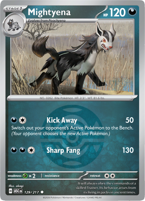 Mightyena (Dusk Ball) (129/217) [Mega Evolution: Ascended Heroes]