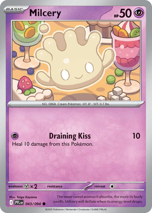 Milcery (043/094) [Mega Evolution: Phantasmal Flames] 