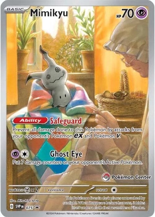 Mimikyu (SVP075)(Pokemon Center Exclusive) [Scarlet & Violet: Black Star Promos] 