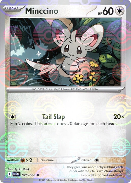 Minccino (075/086) (Poke Ball Pattern) [Scarlet & Violet: Black Bolt] 