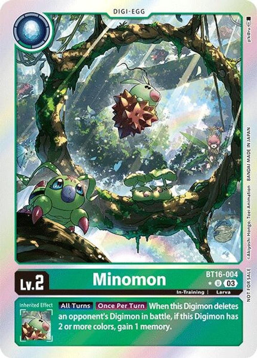 Minomon Box Promotion Pack Beginning Observer (#BT16-004 U) (Beginning Observer) Near Mint Foil 