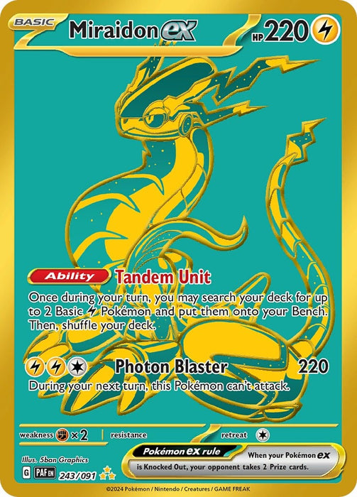 Miraidon ex (243/091) [Scarlet & Violet: Paldean Fates] 