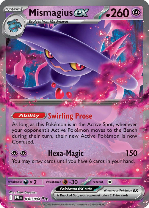 Mismagius ex (036/094) [Mega Evolution: Phantasmal Flames] 