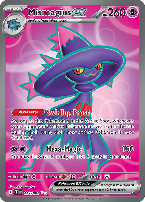 Mismagius ex (112/094) [Mega Evolution: Phantasmal Flames] 