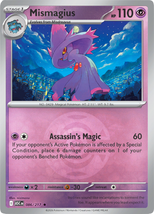 Mismagius (Dusk Ball) (086/217) [Mega Evolution: Ascended Heroes]