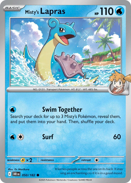 Misty's Lapras (050/182) [Scarlet & Violet: Destined Rivals] 