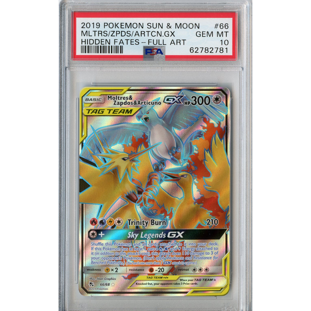 Moltres & Zapdos & Articuno GX (66/68) - Full Art - Hidden Fates Moltres & Zapdos & Articuno GX (66/68) - Full Art - Hidden Fates