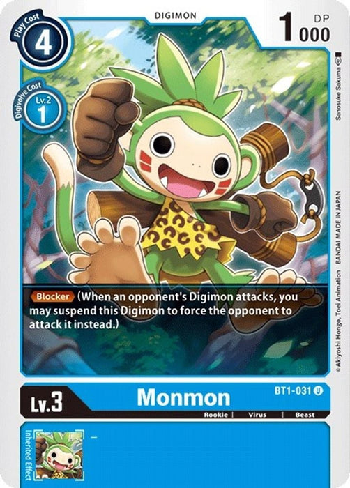 Monmon (#BT1-031 U) (Release Special Booster 1.0) Near Mint 