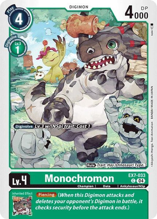 Monochromon (#EX7-033 C) (Digimon LIBERATOR) Near Mint 