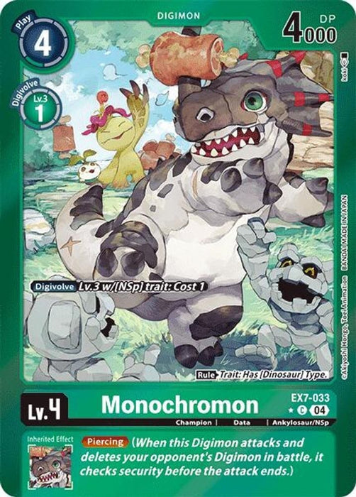 Monochromon (Foil) (#EX7-033 C) (Digimon LIBERATOR) Near Mint Foil 
