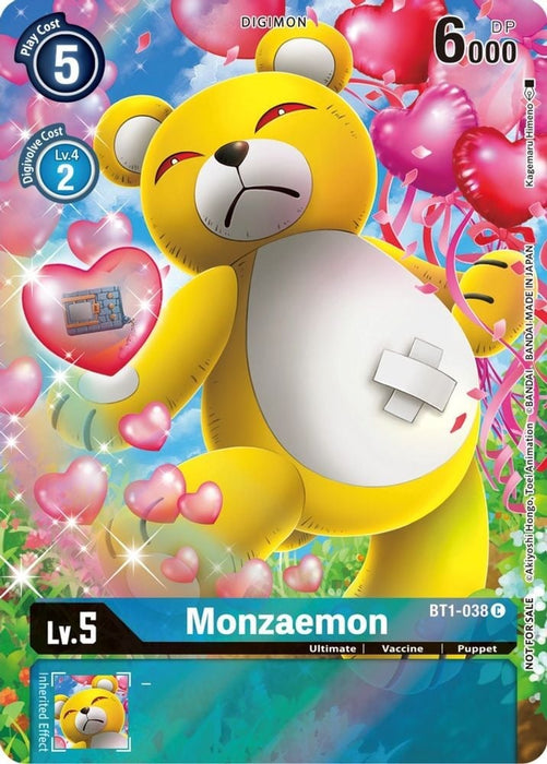 Monzaemon (25th Special Memorial Pack) (#BT1-038 C) (Release Special Booster 1.0) Near Mint Foil 