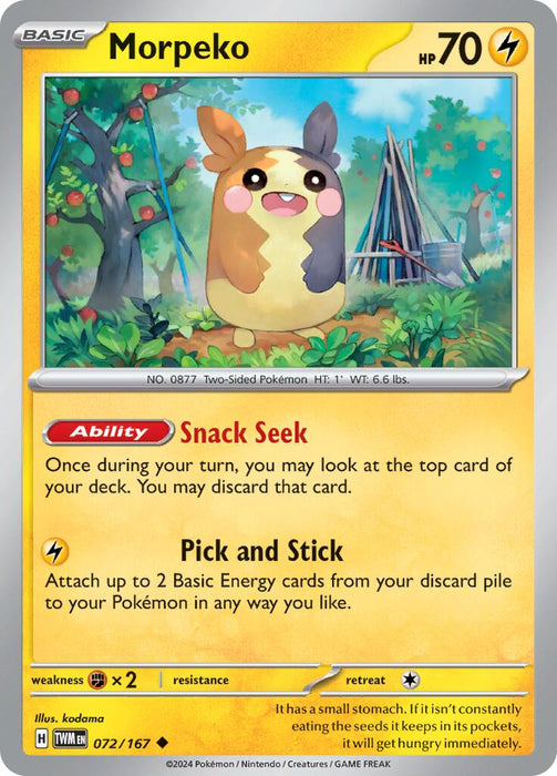 Morpeko (072/167) [Scarlet & Violet: Twilight Masquerade] 