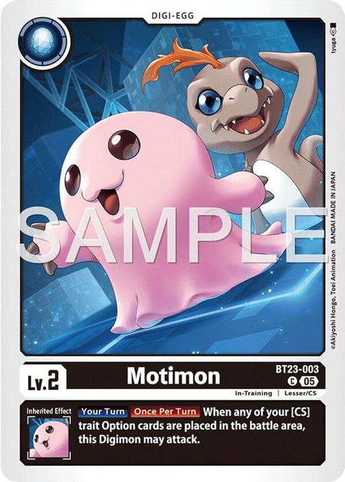 Motimon (#BT23-003 C) (Hackers' Slumber) Near Mint 