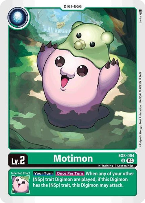 Motimon (#EX8-004 U) (Chain of Liberation) Near Mint 