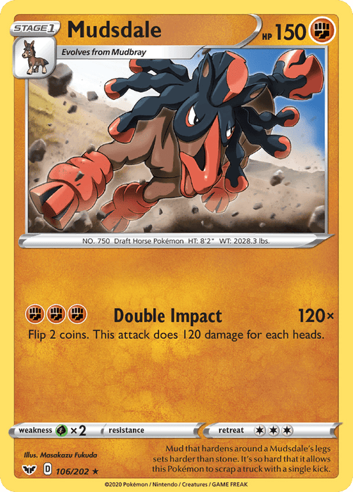 Mudsdale [SWSH01: Sword & Shield Base Set] 