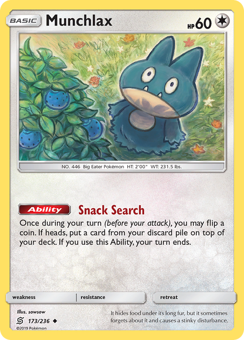Munchlax (173/236) [Sun & Moon: Unified Minds] 