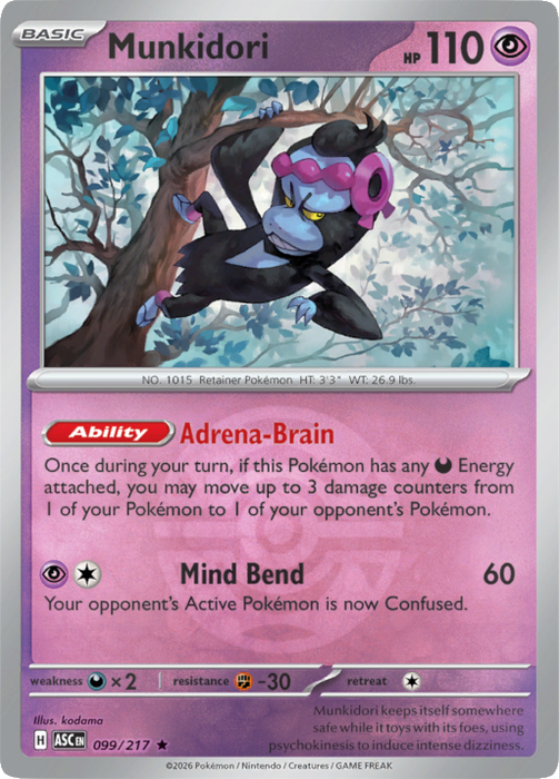 Munkidori (Dusk Ball) (099/217) [Mega Evolution: Ascended Heroes]