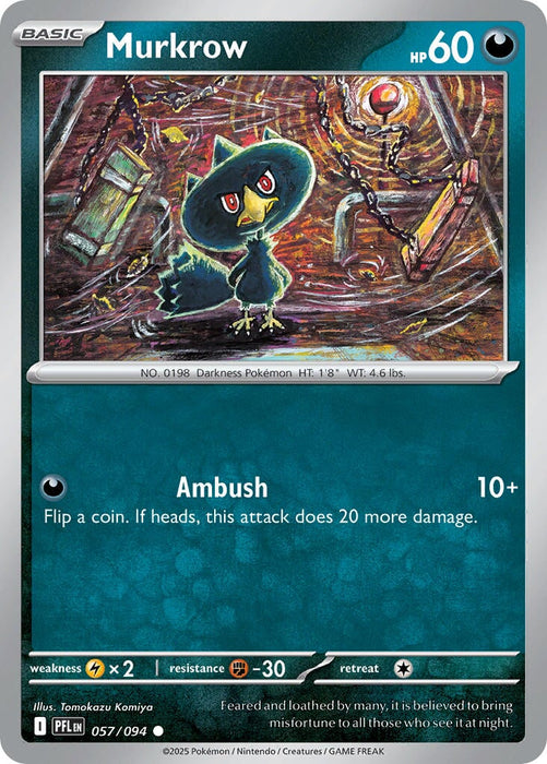 Murkrow (057/094) [Mega Evolution: Phantasmal Flames] 