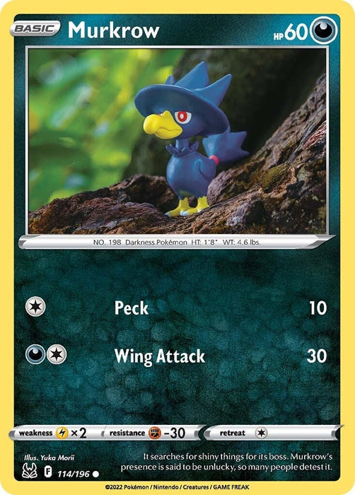 Murkrow (114/196) [Sword & Shield: Lost Origin] 
