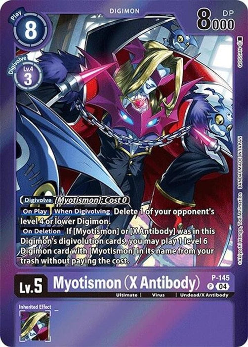 Myotismon X Antibody Reprint (#P-145 P) (Special Limited Set) Near Mint Foil 