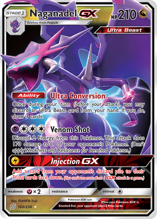 Naganadel GX (160/236) [Sun & Moon: Unified Minds] 