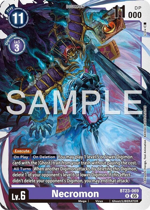 Necromon (#BT23-069 R) (Hackers' Slumber) Near Mint Foil 