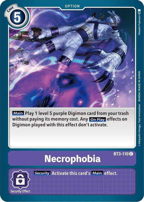 Necrophobia (#BT3-110 C) (Release Special Booster 1.5) Near Mint 