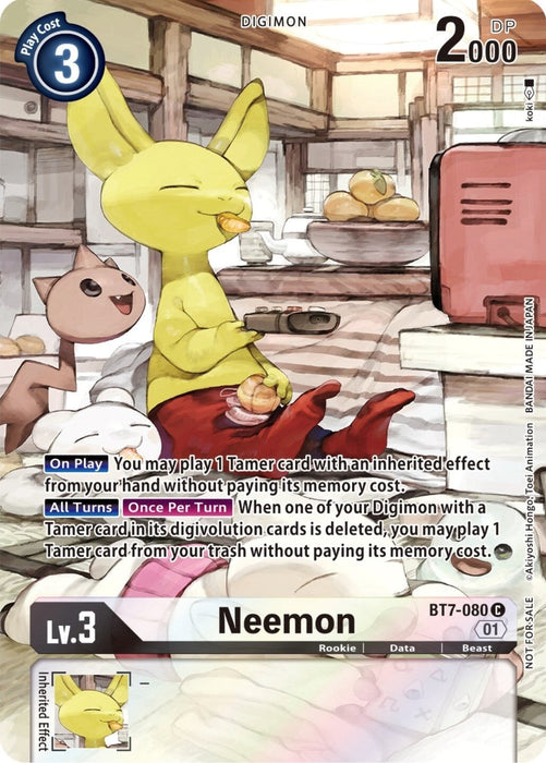 Neemon (2nd Anniversary Frontier Card) (BT7-080 C) 