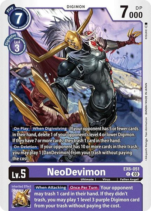 NeoDevimon (#EX6-051 C) (Infernal Ascension) Near Mint 