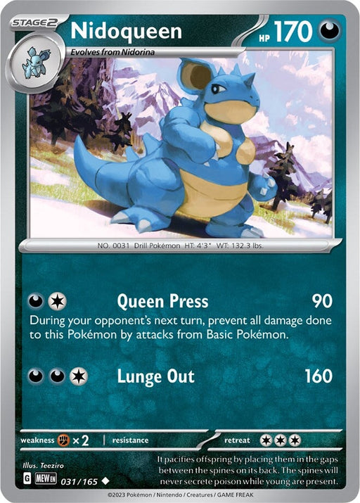 Nidoqueen (031/165) [Scarlet & Violet: 151] 