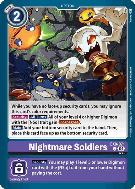 Nightmare Soldiers (EX8-071 U) 